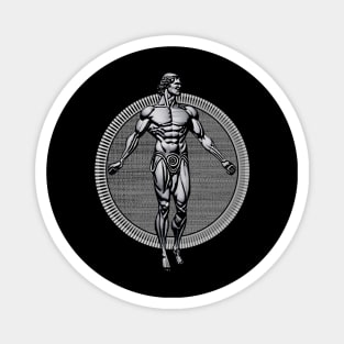 Vitruvian Man Inspired Pose - Greek Statue Style Magnet